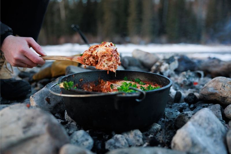 Dutch Oven Lasagna
