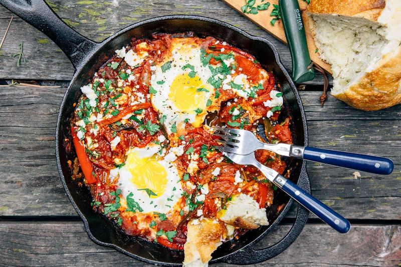 Spicy Campfire Shakshuka