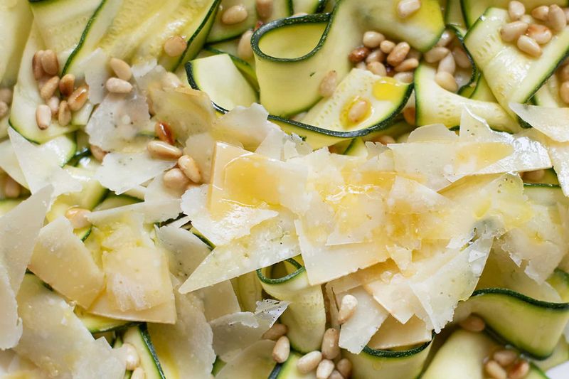 Zucchini Ribbon Salad with Pine Nuts
