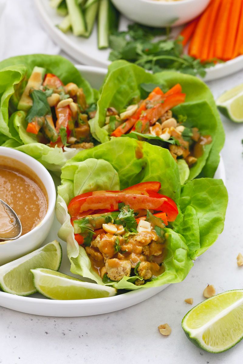 Thai Peanut Lettuce Wraps