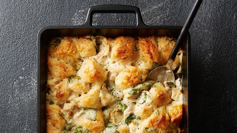 Chicken Alfredo Bake
