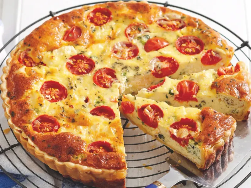 Tomato and Feta Quiche