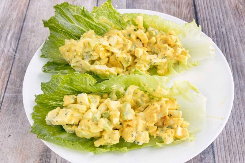 Egg Salad Lettuce Wraps