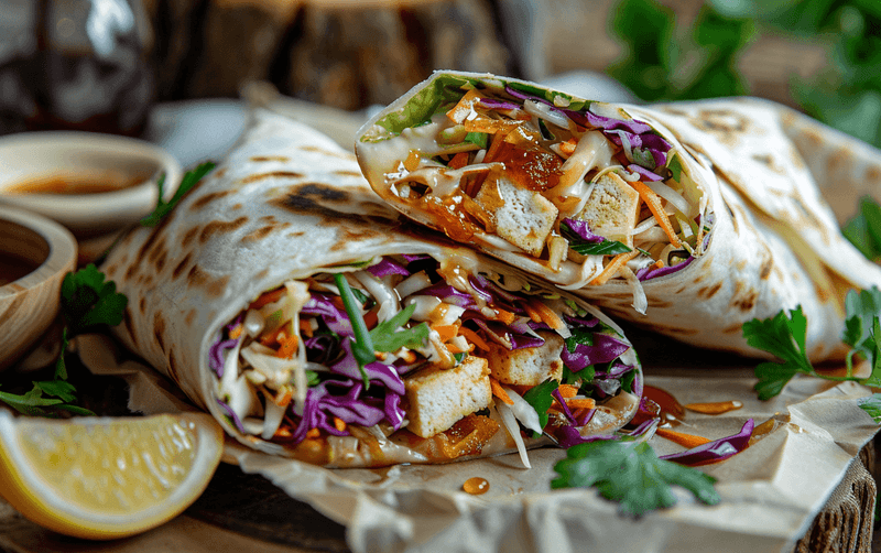 Tofu and Sesame Wrap