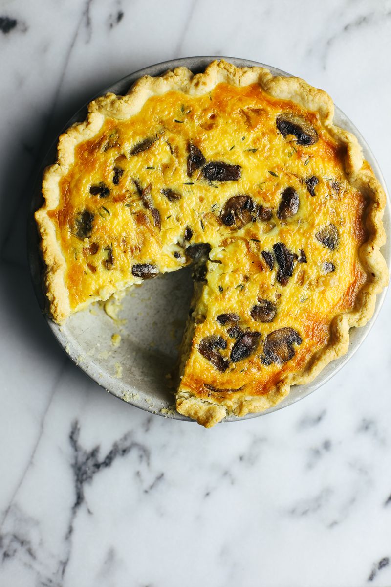Mushroom and Swiss Quiche