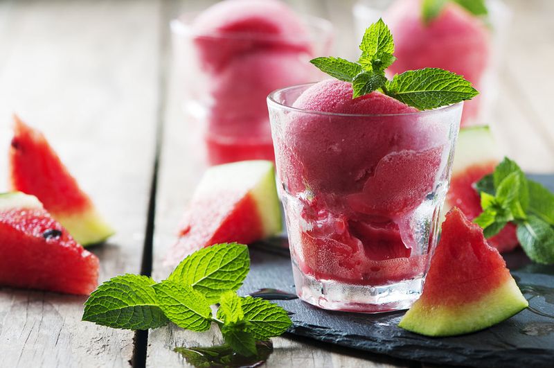 Watermelon Mint Sorbet