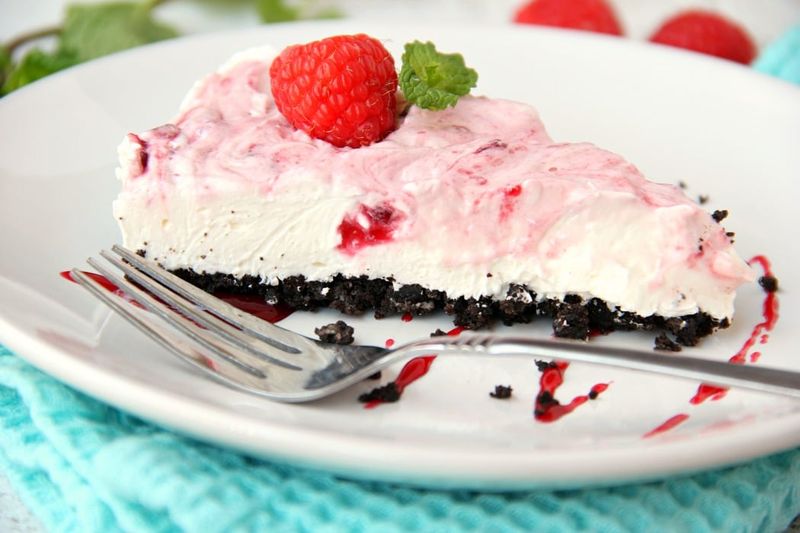 Raspberry Swirl Cheesecake