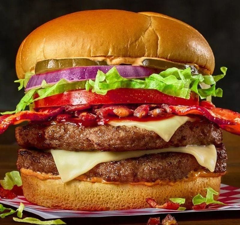 Checkers and Rally’s Smokey BBQ Bacon Buford Triple