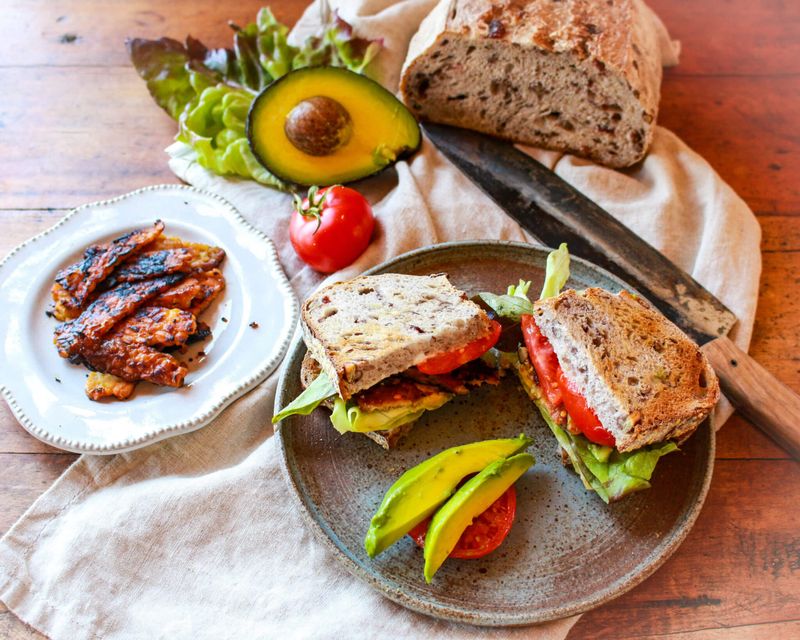 Avocado and Tomato Sandwich