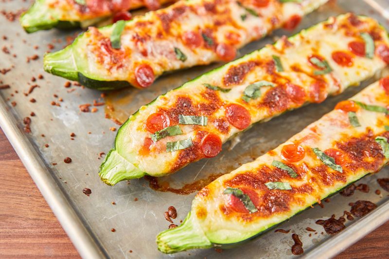 Zucchini Pizza Boats