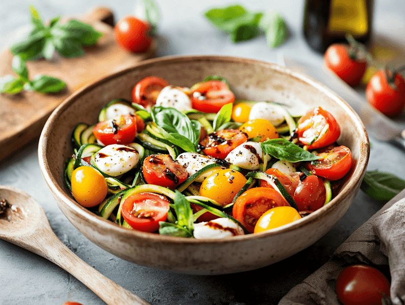 Zucchini Noodle Caprese
