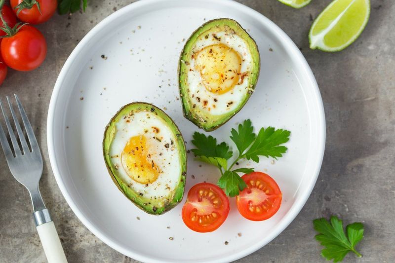 Baked Avocado Eggs