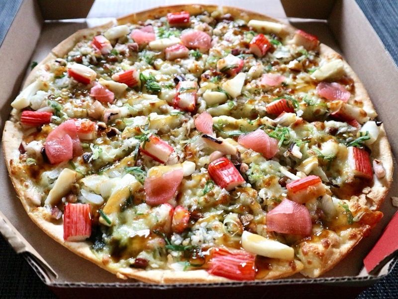 Wasabi Octopus Pizza