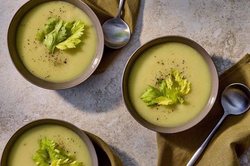Celery Soup with Lemon and Dill