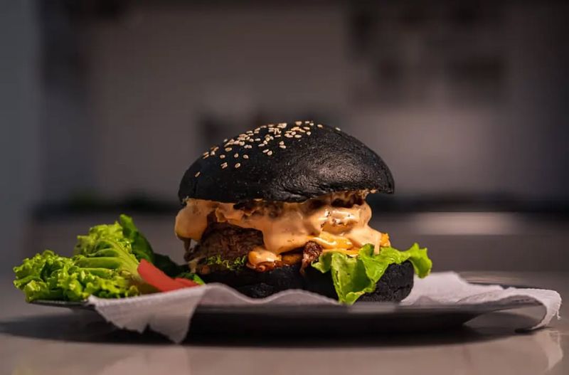 Charcoal Burger Buns