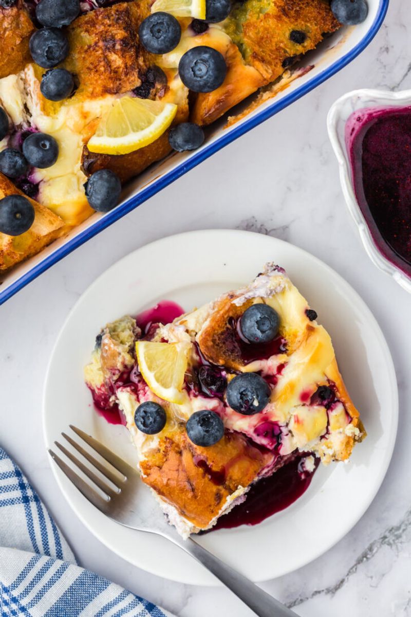 Lemon Blueberry French Toast Casserole