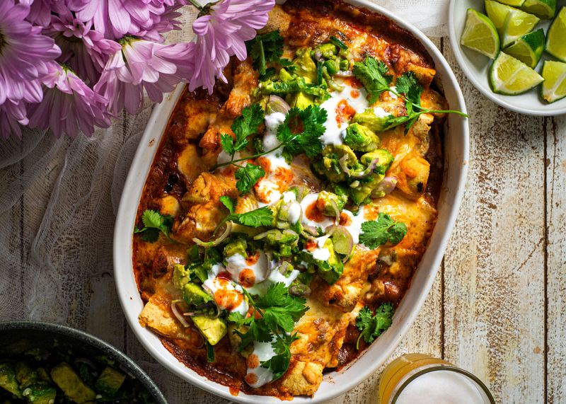 Poblano Pepper Enchiladas
