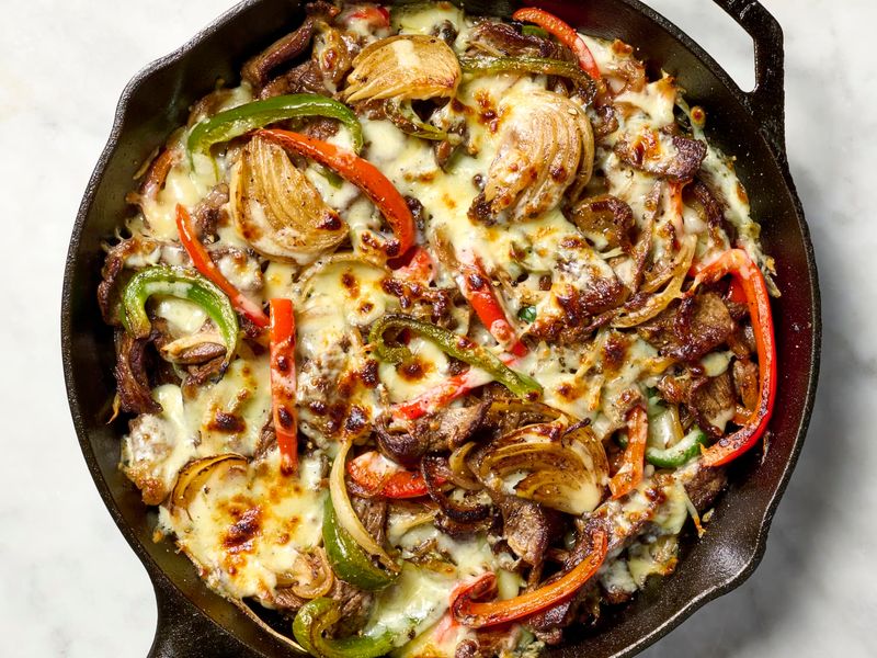 Skillet Cheesesteak Casserole