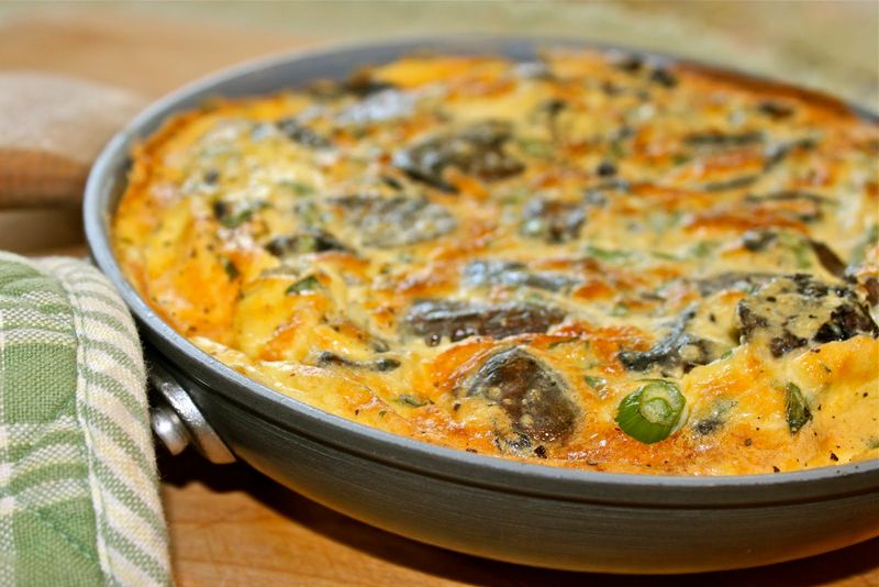 Mushroom and Swiss Frittata