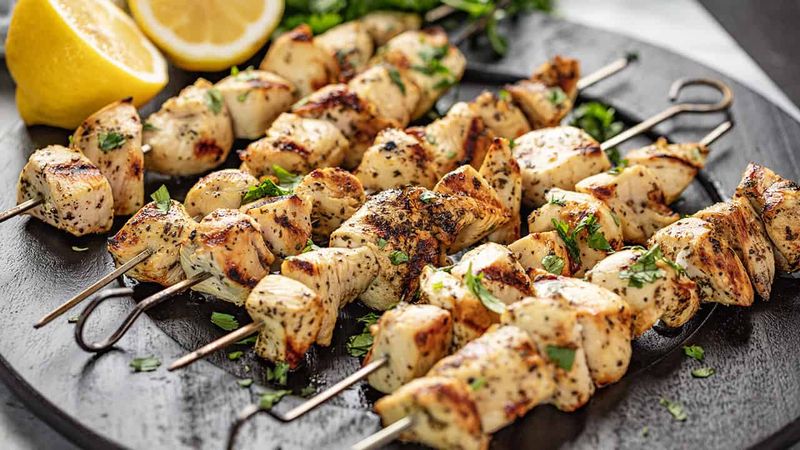 Lemon Herb Grilled Chicken Skewers