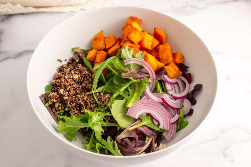 Sweet Potato and Quinoa Pasta Salad