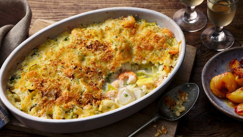 Seafood Gratin Casserole
