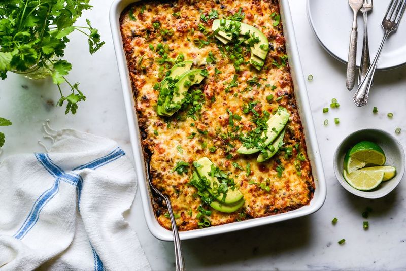 Mexican Beef and Rice Casserole