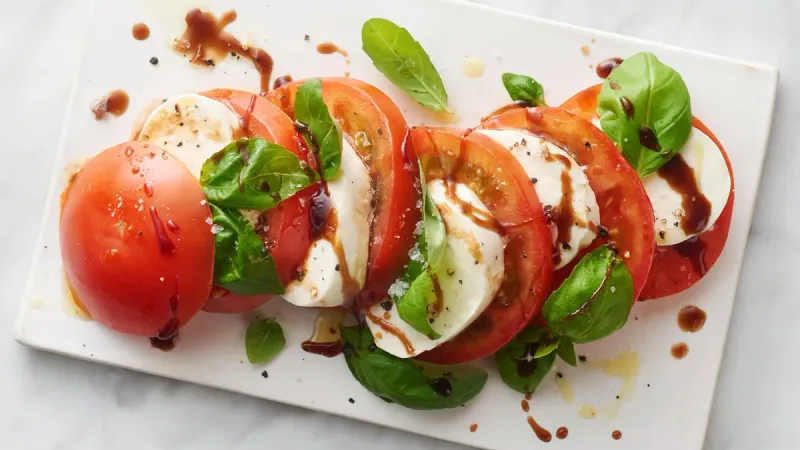 Balsamic Glazed Caprese Salad