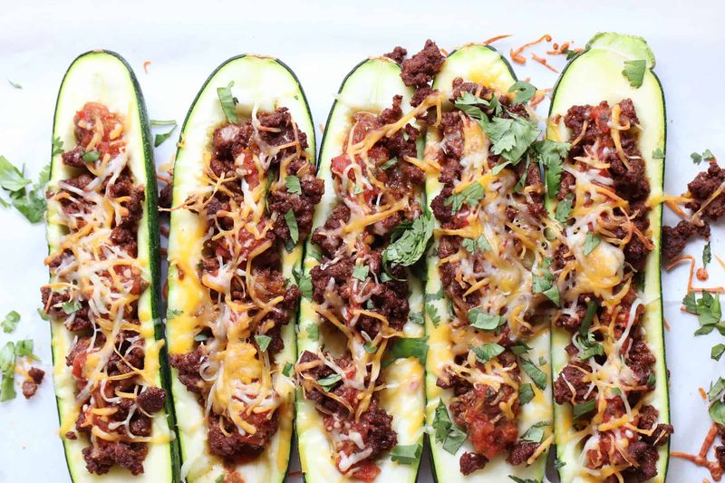 Savory Mexican Zucchini Boats