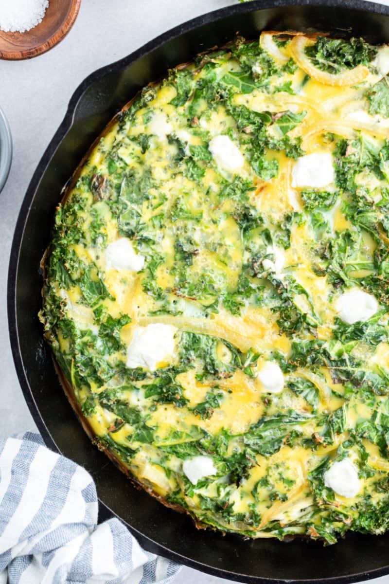 Kale and Goat Cheese Casserole