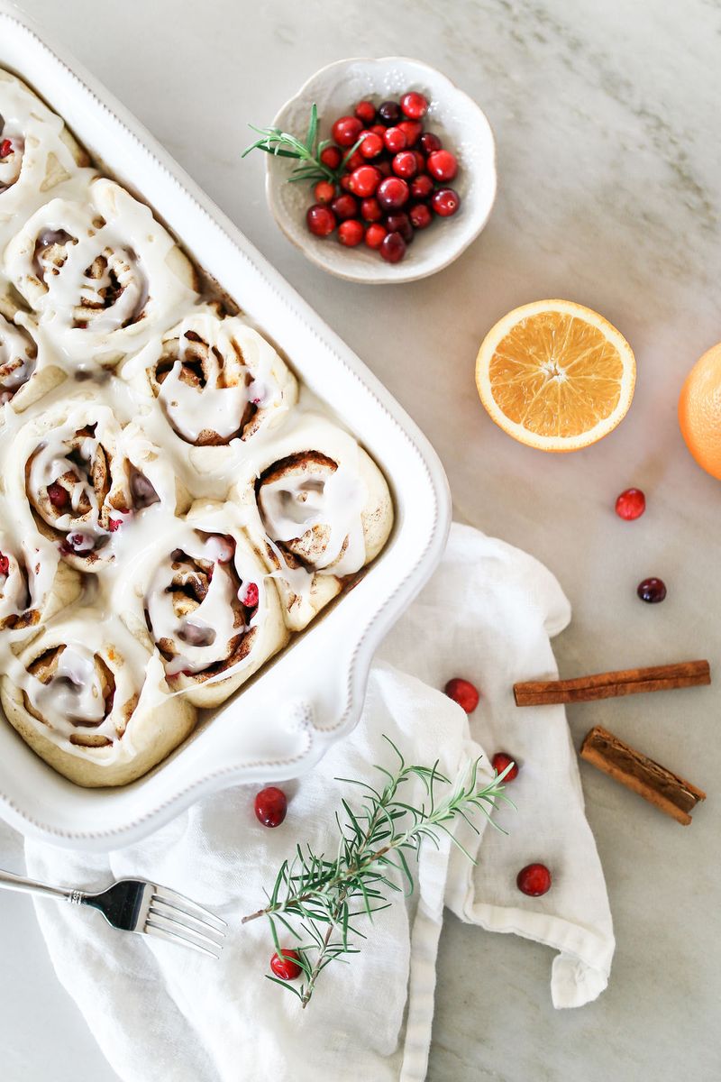 Cranberry Orange Cinnamon Roll