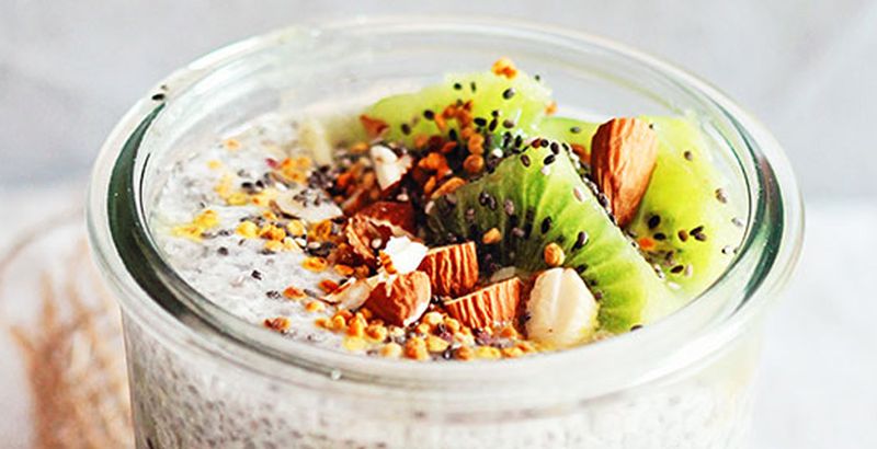 Kiwi and Lime Chia Pudding