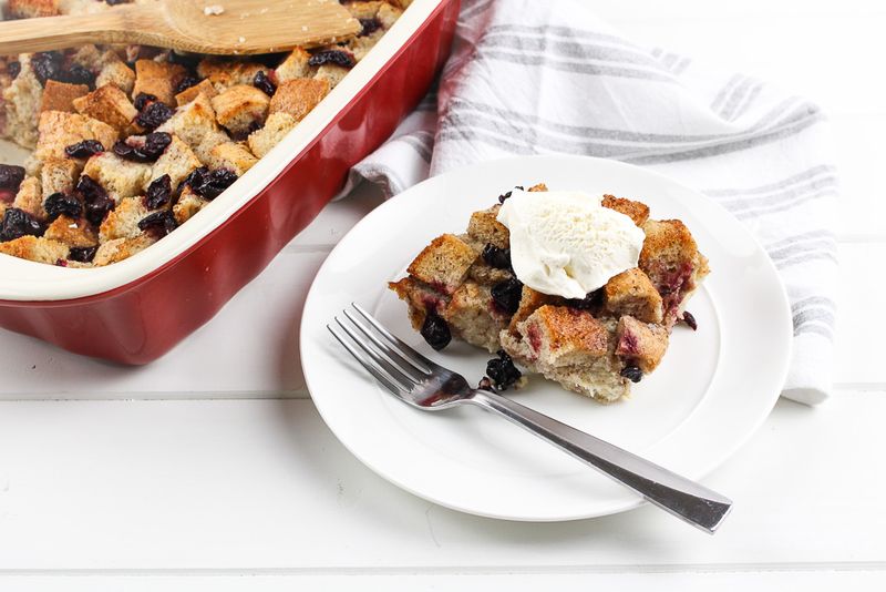 Cherry Bread Pudding
