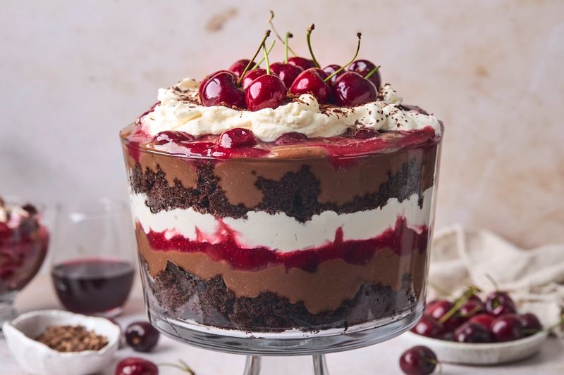 Cherry Chocolate Trifle
