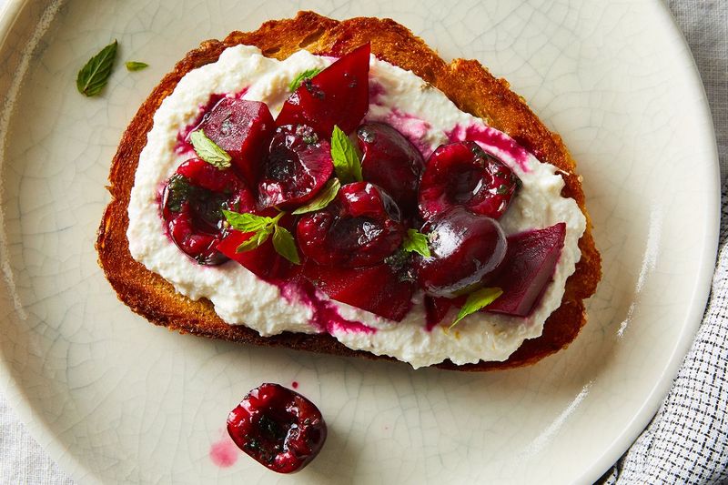 Cherry Ricotta Toast