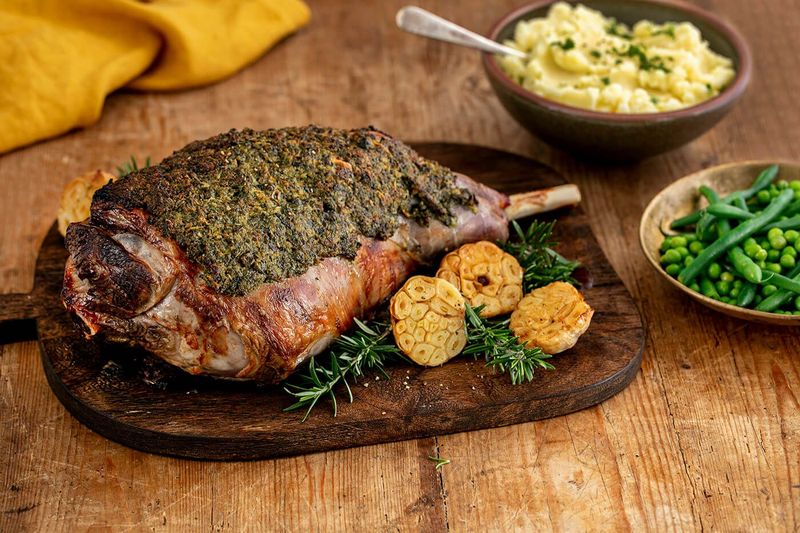 Herb and Garlic Roast Leg of Lamb