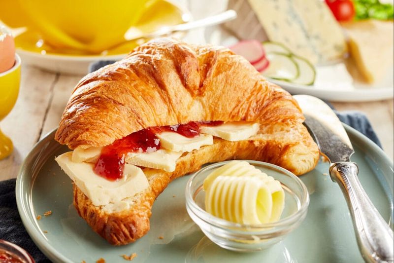 Croissant with Jam