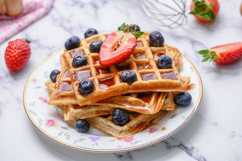 Whole Grain Waffles with Berries