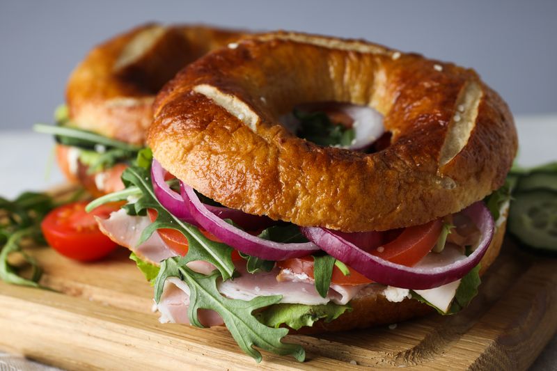 Ham and Cheese Bagel