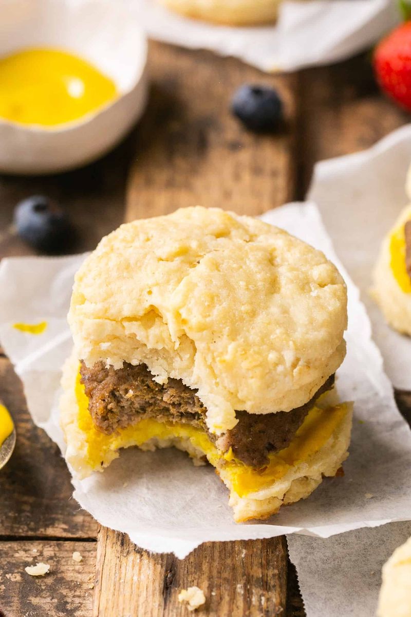 Sausage, Egg & Cheese Biscuits