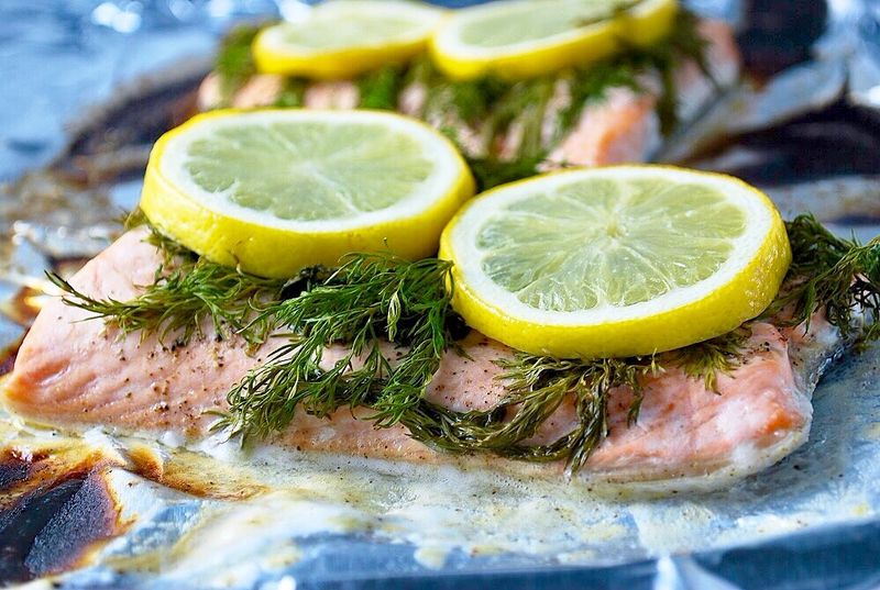 Baked Salmon with Lemon and Dill