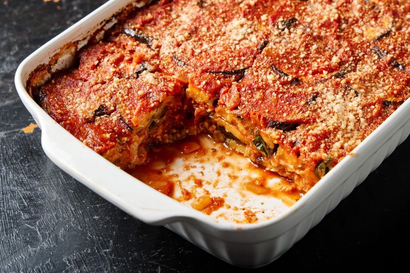 Eggplant Parmesan Bake