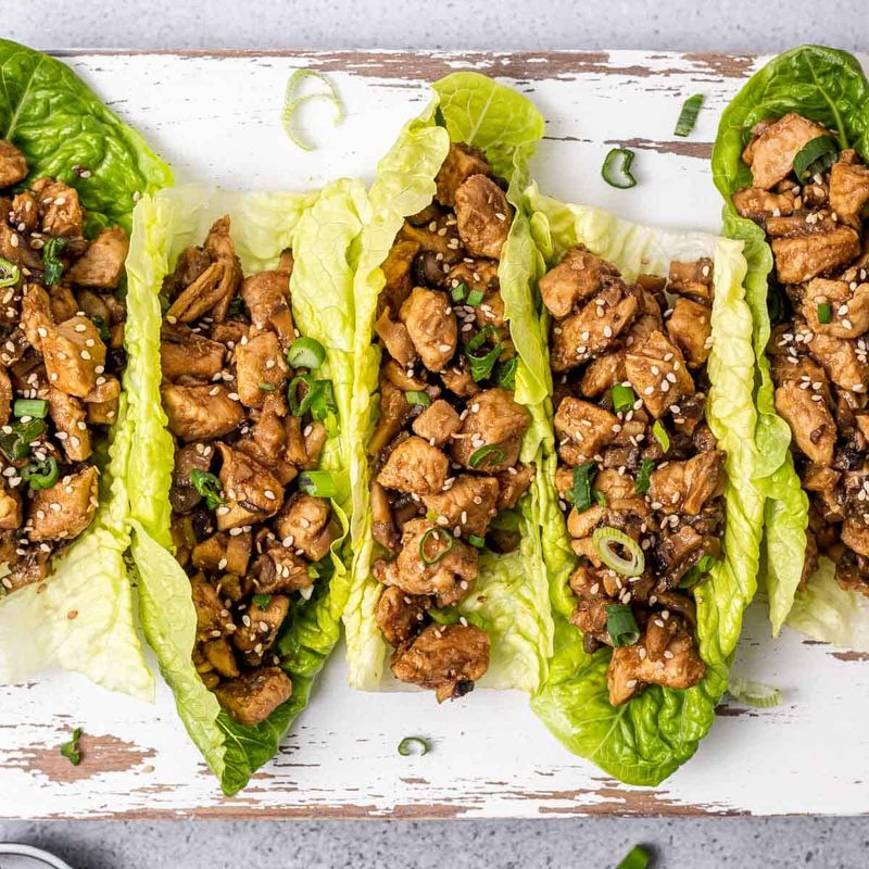 Asian Chicken Lettuce Wraps