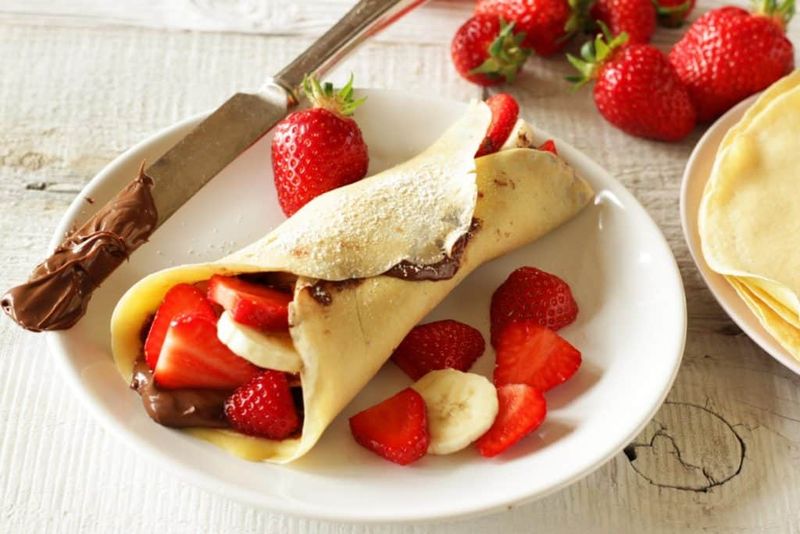 Banana and Nutella Crepes