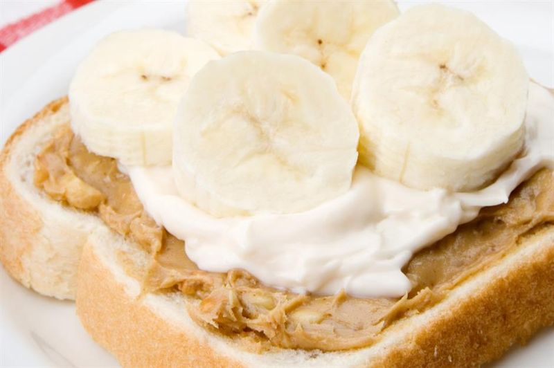 Banana and Mayonnaise Sandwich