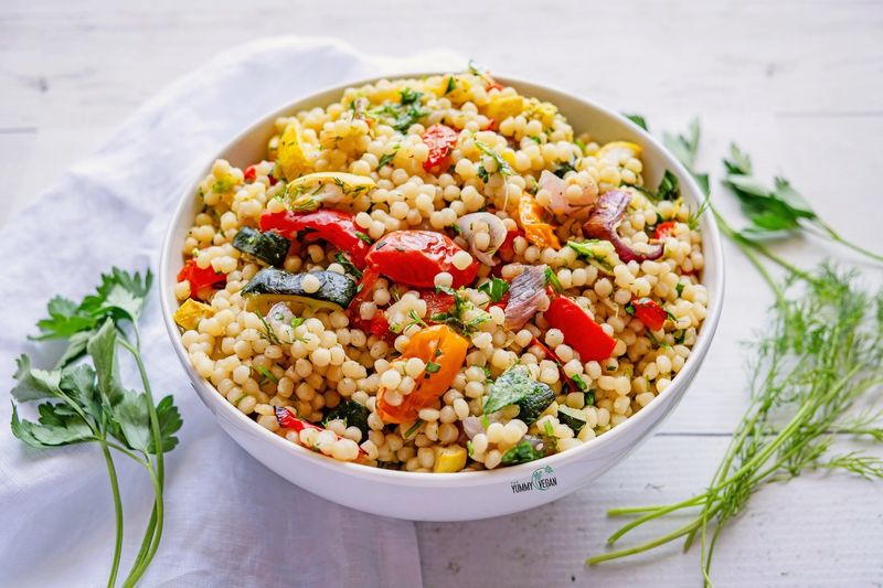 Couscous and Roasted Vegetable Bowl