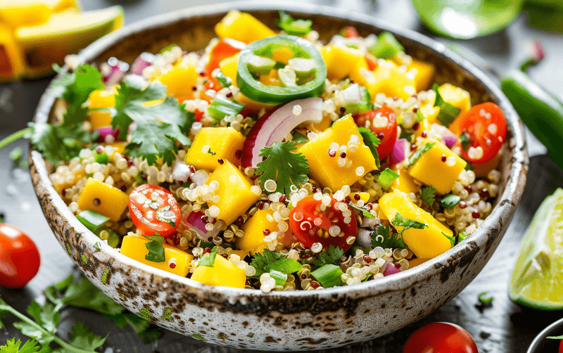 Tropical Fruit Quinoa Salad