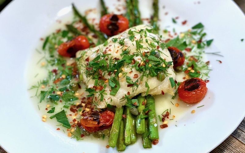 Baked Cod with Herbs