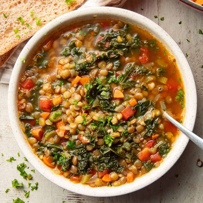 Lentil Soup with Kale
