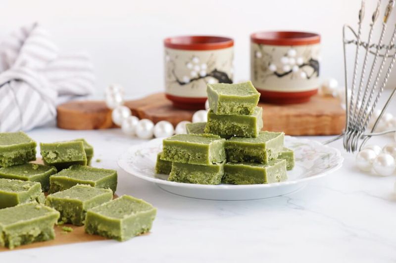 Matcha Green Tea Peanut Fudge